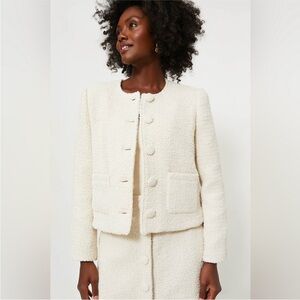 Tuckernuck Marilyn Jacket - Cream Tweed. XS. NWT.